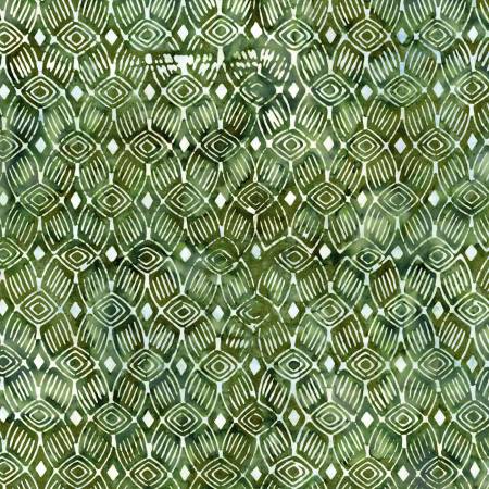 Timeless Treasures Tonga Batik - Fern Tribal Geo Shape - B1943-FERN