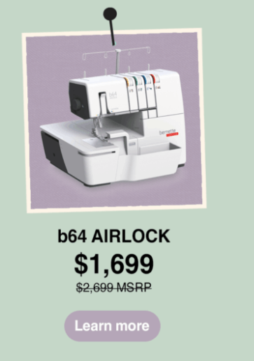 Bernette Airlock B64 Serger