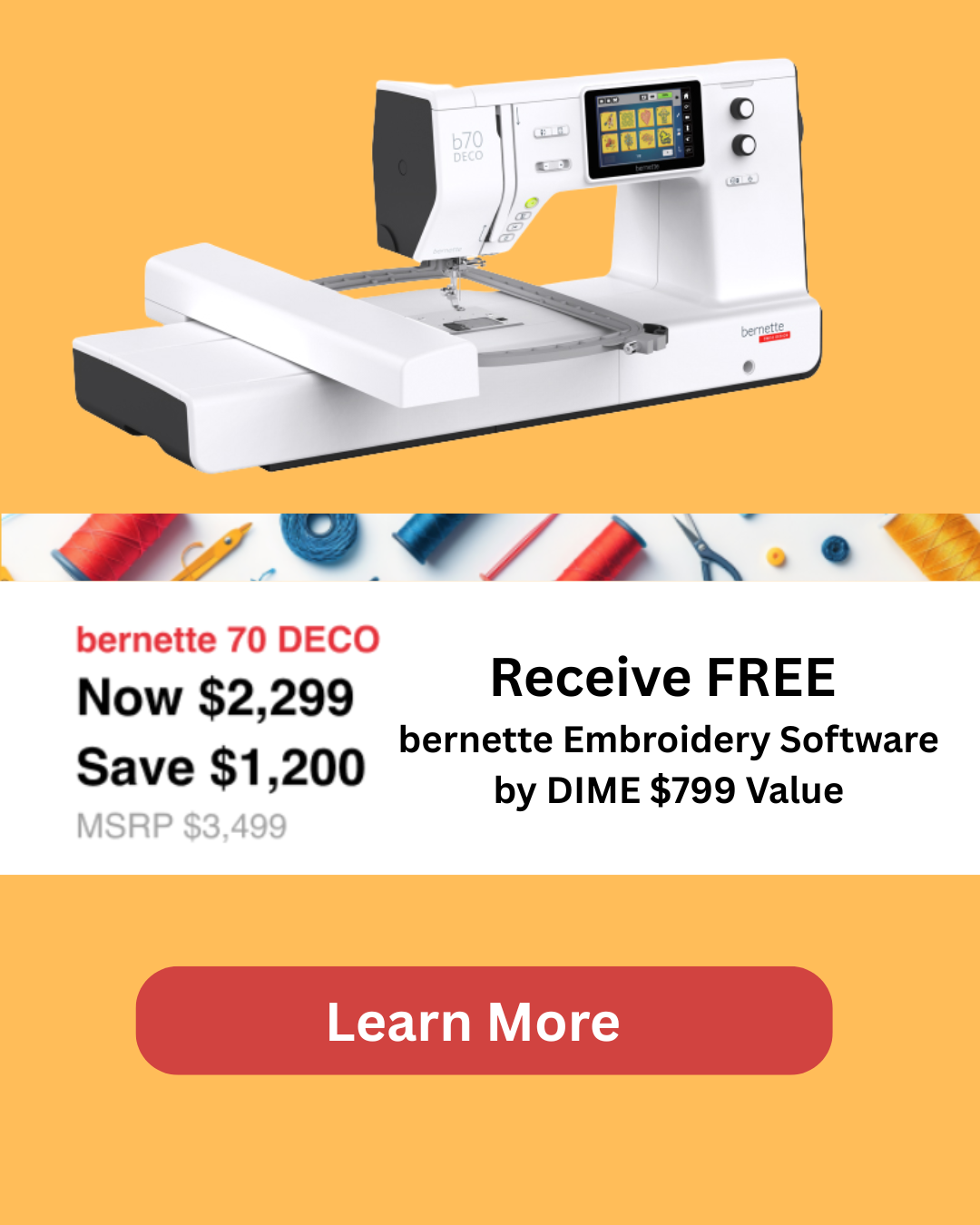 Bernette B70 Embroidery Machine
