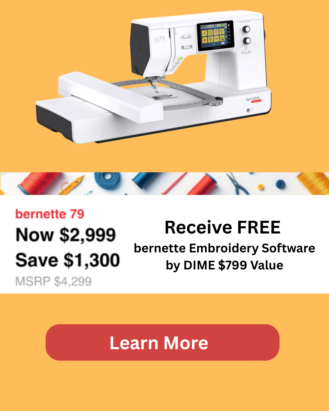 Bernette B79 Sewing & Embroidery Machine