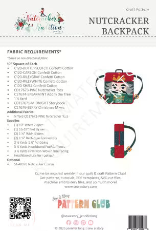 Nutcracker Backpack Pattern