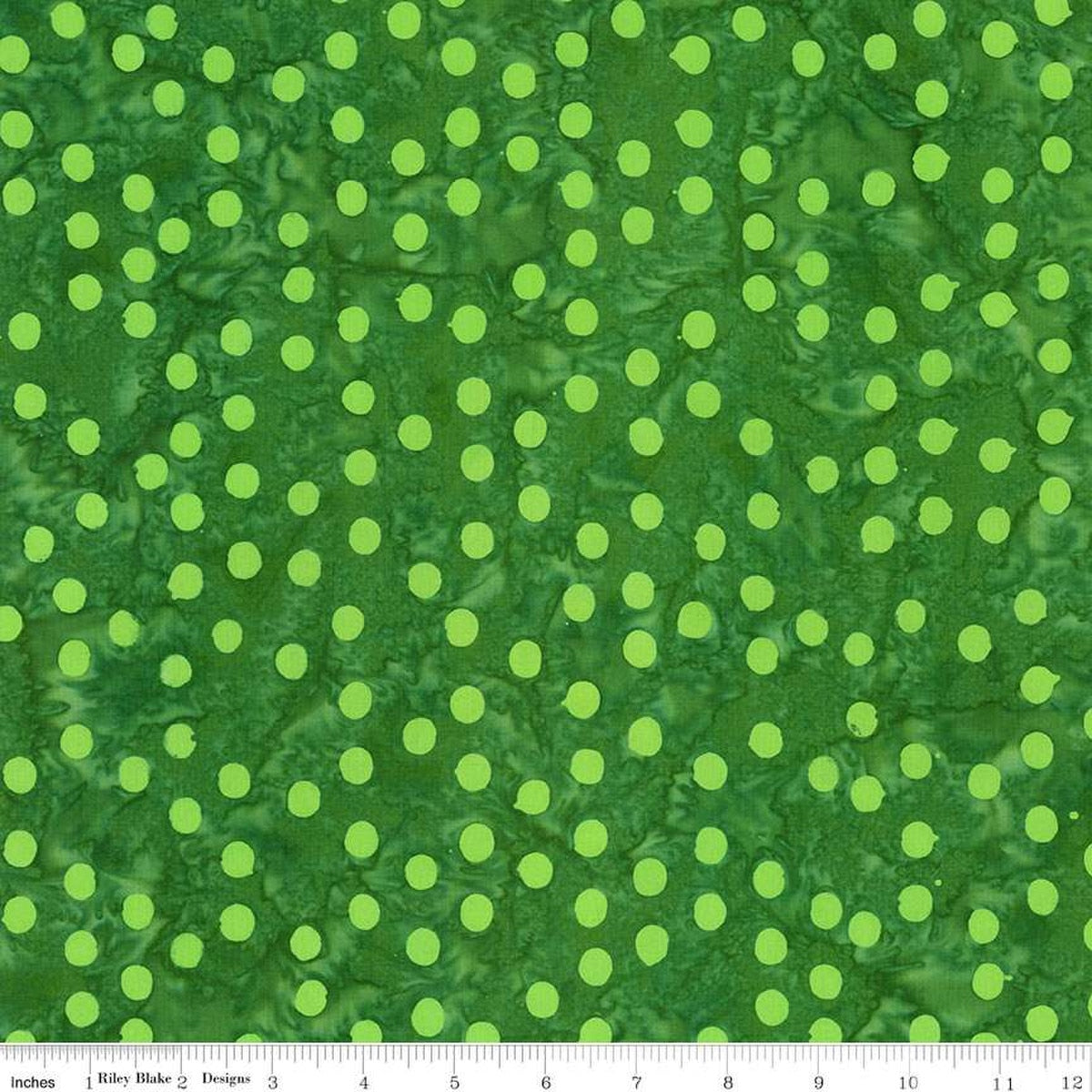 Riley Blake - Expression Batiks - Elemental -  Polka Pop - Leprechaun