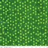 Riley Blake - Expression Batiks - Elemental -  Polka Pop - Leprechaun