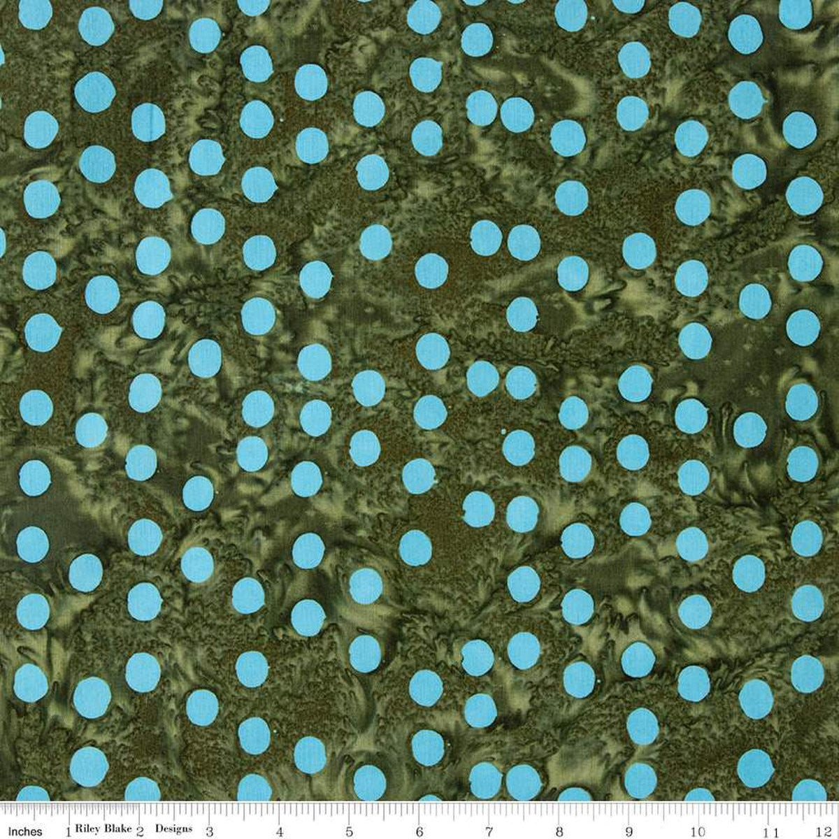 Riley Blake - Expression Batiks - Elemental -  Polka Pop - Juniper