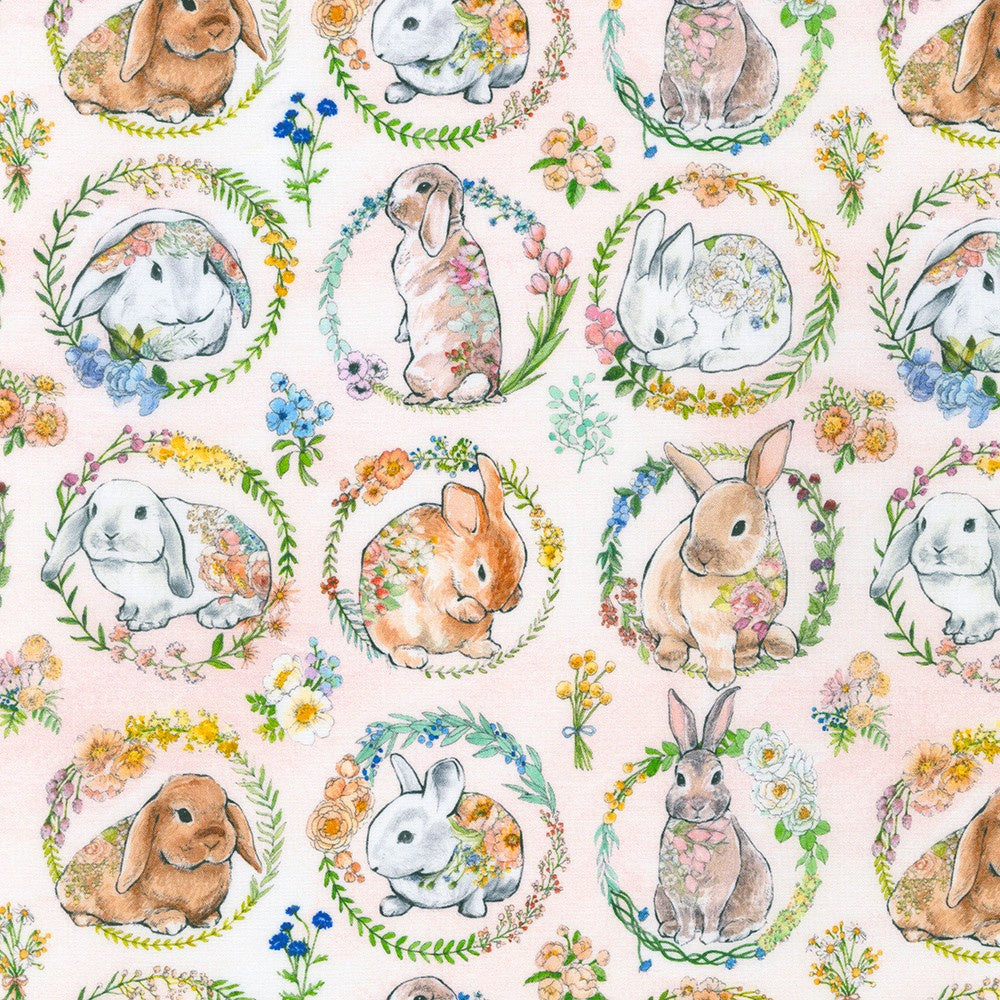 Robert Kaufman- Bunny Lane - 21654-96 - Blush