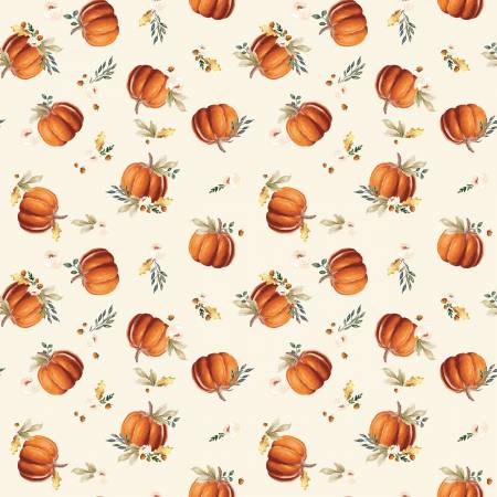 Riley Blake - Shades Of Autumn - Pumpkins Cream - C13471R-CREAM