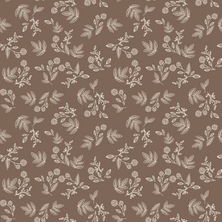 Riley Blake - Shades Of Autumn - Sprigs Brown - C13474R-BROWN