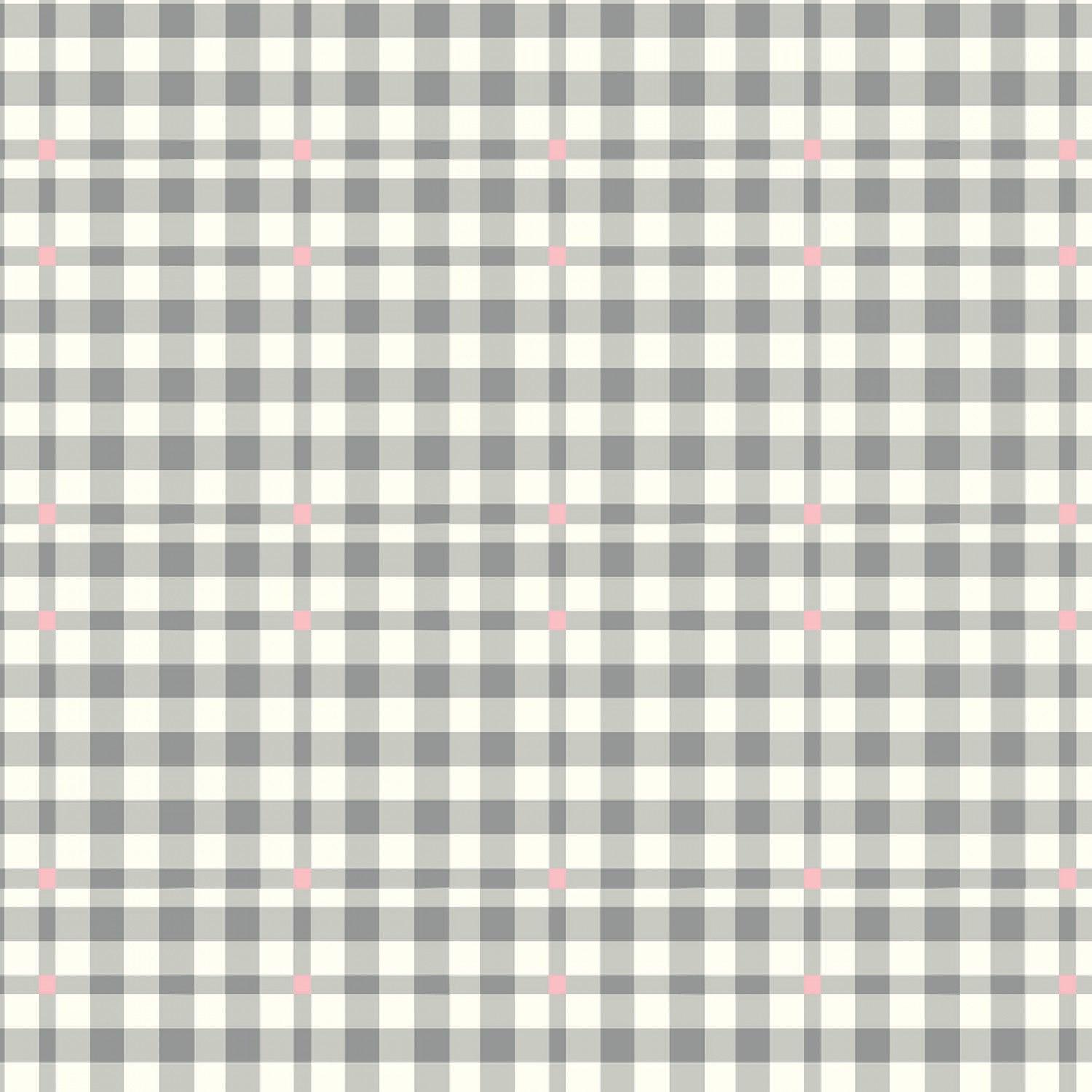 Riley Blake -  Bloomberry - Plaid - Gray