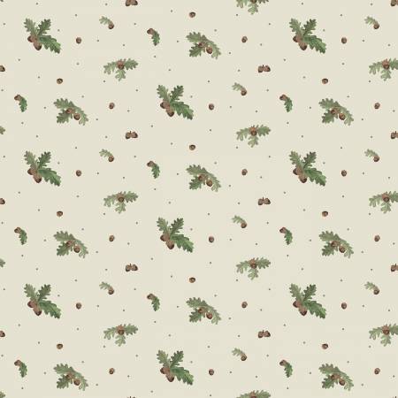 Riley Blake - Lets Get Lost in the Woods - Acorns and Leaves Off White - C15121R-OFFWHITE