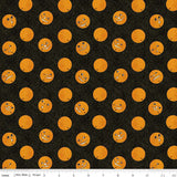 Riley Blake - Costume Maker's Act II - Jack-o-Lantern Balloons Black - C16007-BLACK