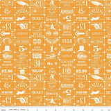Riley Blake - Costume Maker's Act II - Ticket Grid Orange - C16009-ORANGE