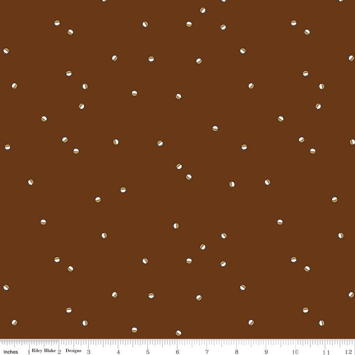 Riley Blake - Let's Wander - Bobbers Brown - C16885-BROWN