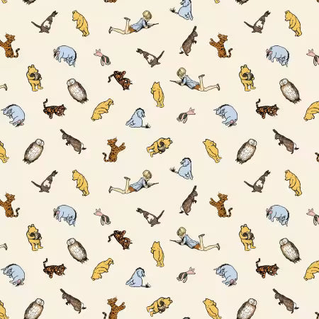 Riley Blake - Winnie the Pooh - Characters Cream - C17003R-CREAM