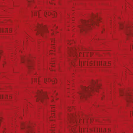 Poinsettias at Christmas - Riley Blake Designs - Red - C17632R-RED