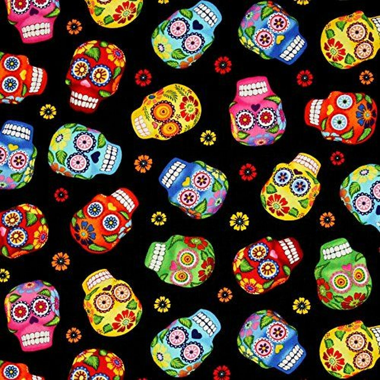 Timeless Treasures - Day of the Dead - Sugar Skulls