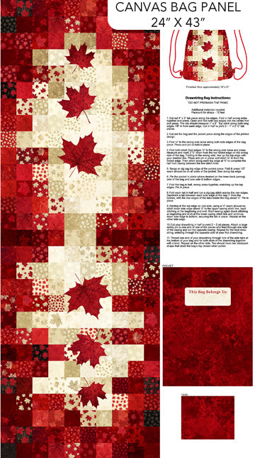 Oh Canada 14 - Stonehenge - Canvas Backpack Panel - C29024-24