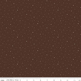 Riley Blake Collection - Dapple Dot Fabric - Brownie