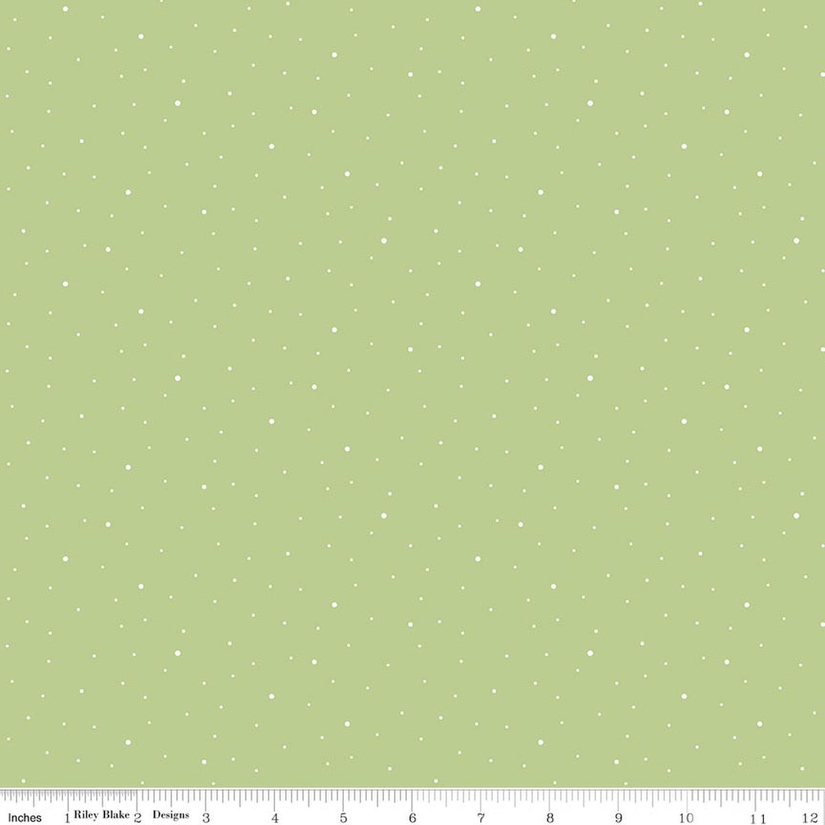 Riley Blake Collection - Dapple Dot Fabric - Honeydew