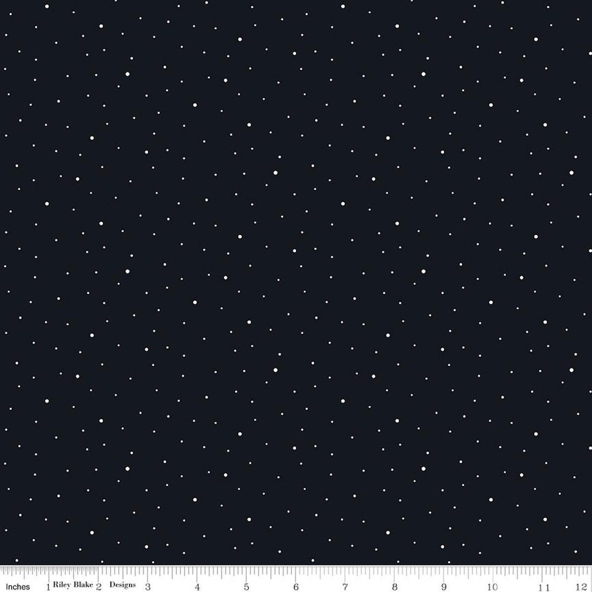 Riley Blake Collection - Dapple Dot Fabric - Licorice