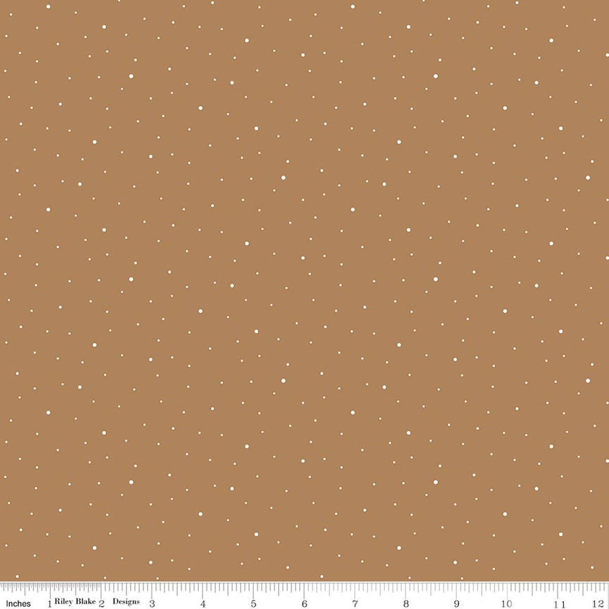 Riley Blake Collection - Dapple Dot Fabric - Maple