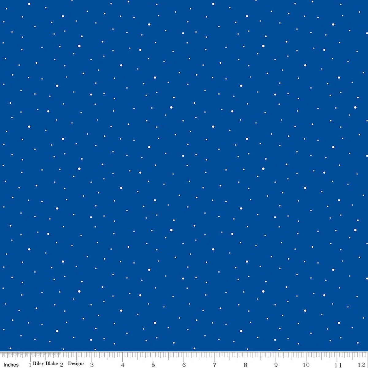 Riley Blake Collection - Dapple Dot Fabric - Royal Blue