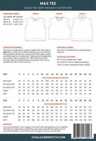 Chalk and Notch Max Printed Pattern