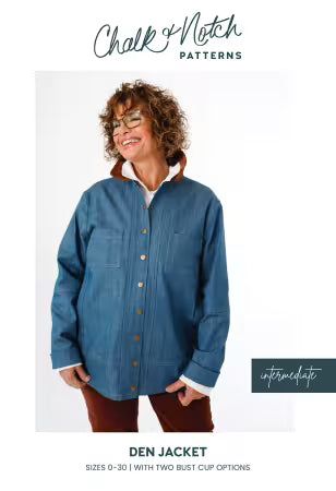 Chalk and Notch Den Jacket Printed Pattern