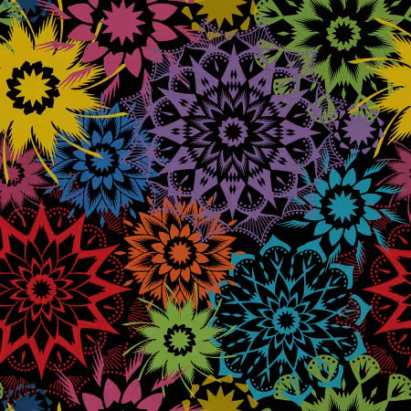 Timeless Treasures - Carnival Stars - 108in Wide Back
