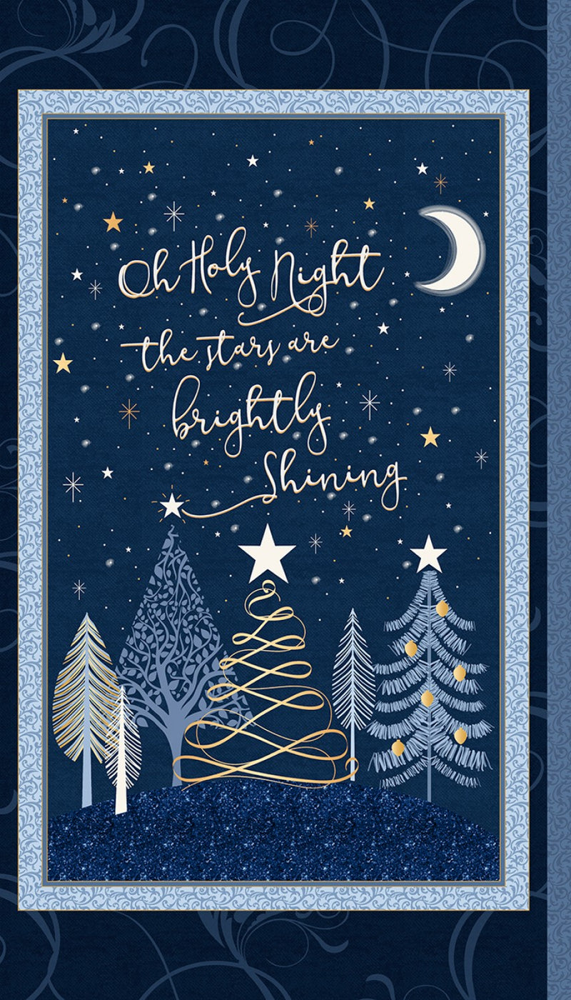Christmas Shimmer by Jennifer Ellory -  Holy Night Panel