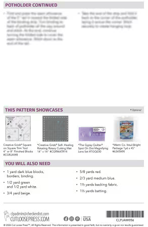 Bon Appetit Collection Quilt Patten