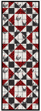 Hen House - Meadow Star Table Runner Pattern - Download