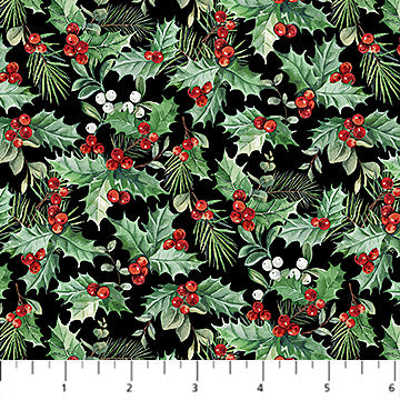 Deborah Edwards - Home for Christmas - Packed Holly Black - DP28929-99