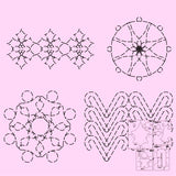 Westalee, DMQuilting, Holiday Sampler Template Set 2