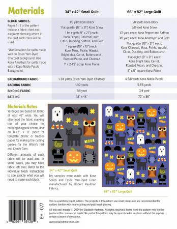 Happy Halloween Quilt Pattern - Elizabeth Hartman - EH077