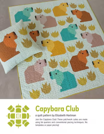 Capybara Club - Quilt Pattern by Elizabeth Hartman