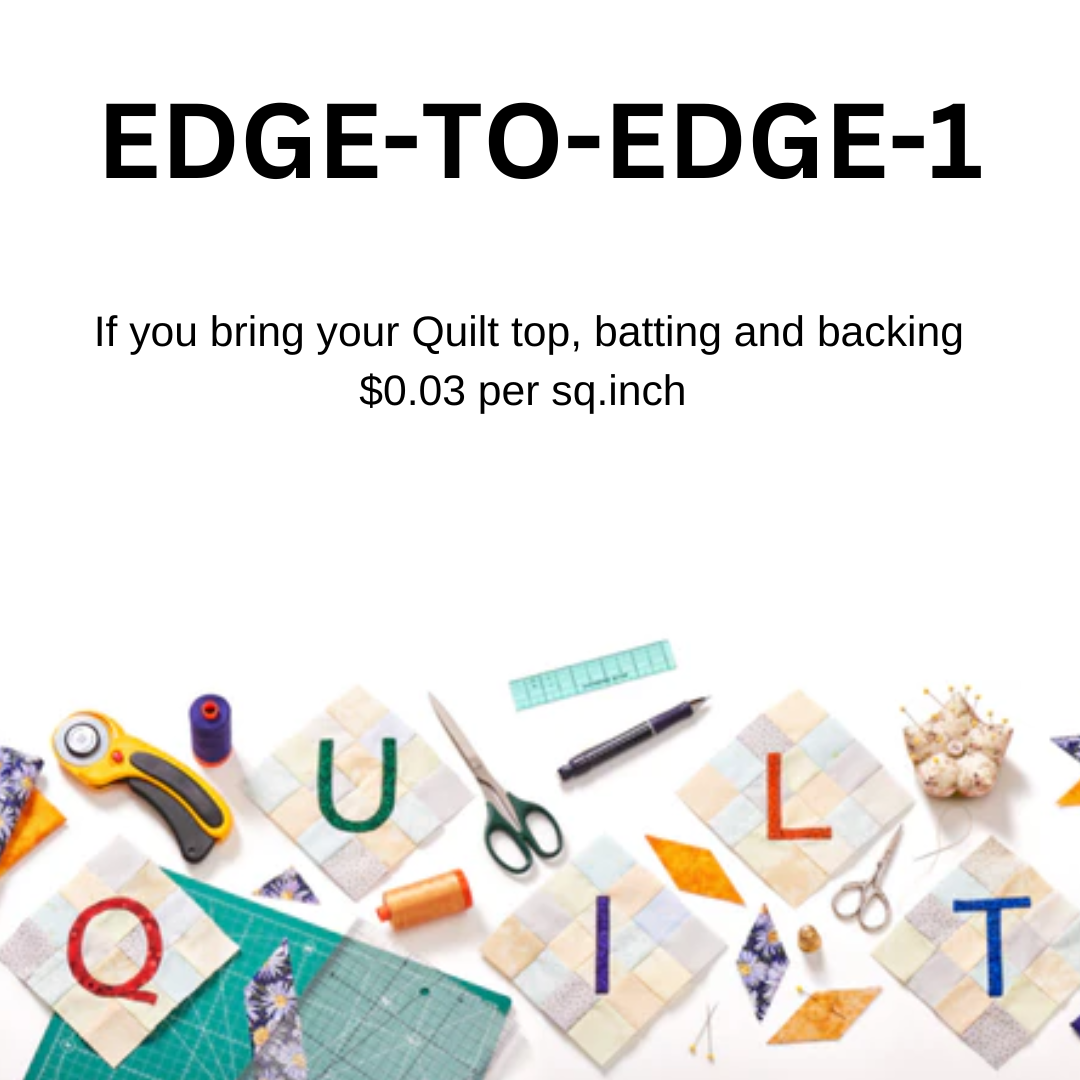 Service - Edge to Edge Quilting