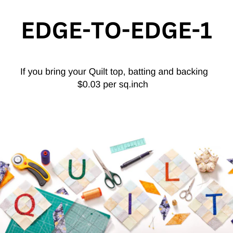 Service - Edge to Edge Quilting