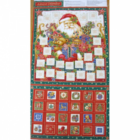 Vintage Father Christmas Advent Calendar by Nutex