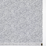 Fiori 2 by Gordon Fabrics -White with Small Black Flowers