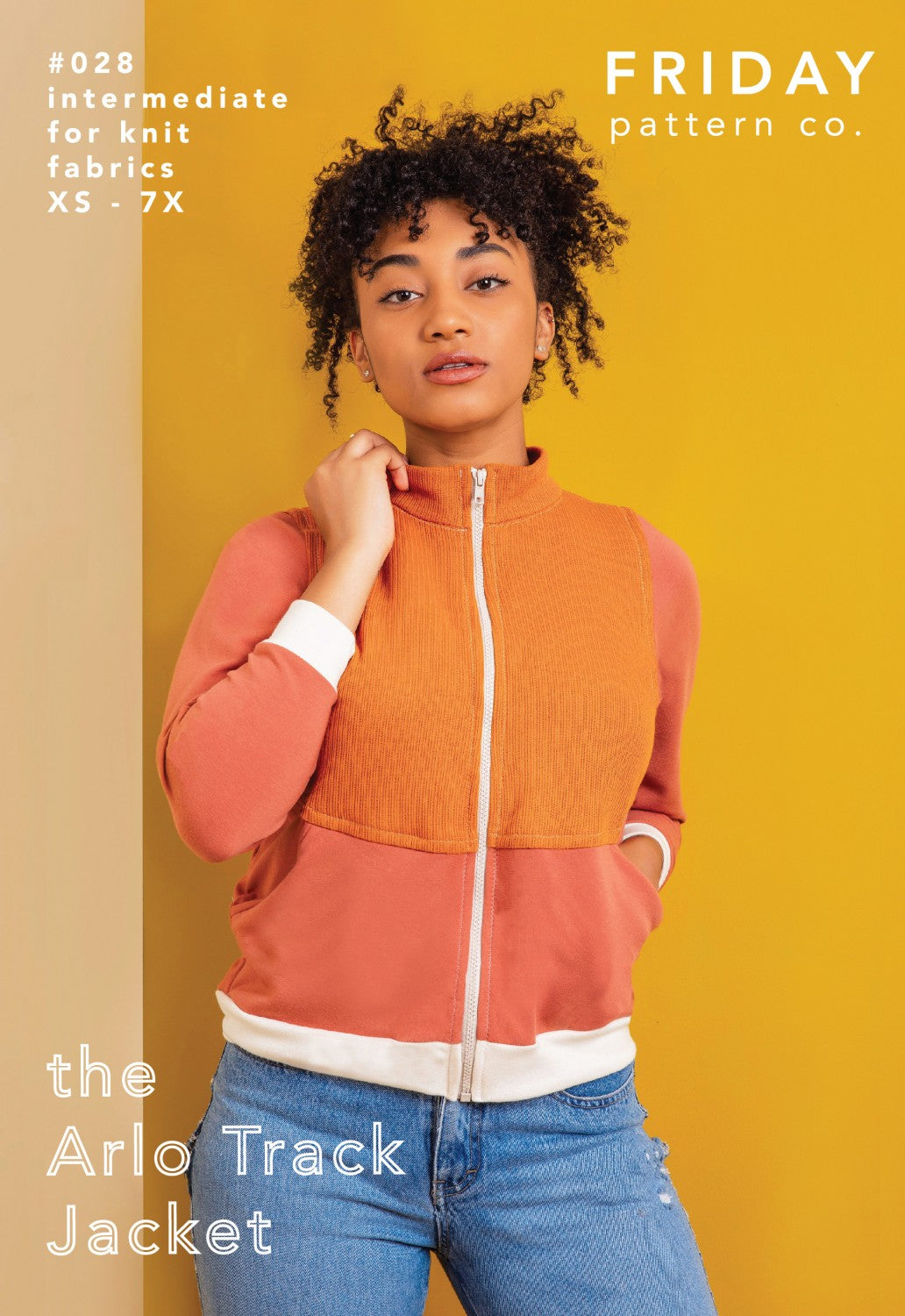 The Arlo Track Jacket Pattern by Friday Pattern Co.