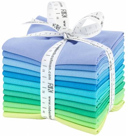 Fat Quarter Kona Cotton Mermaid Shores Palette, 12pcs