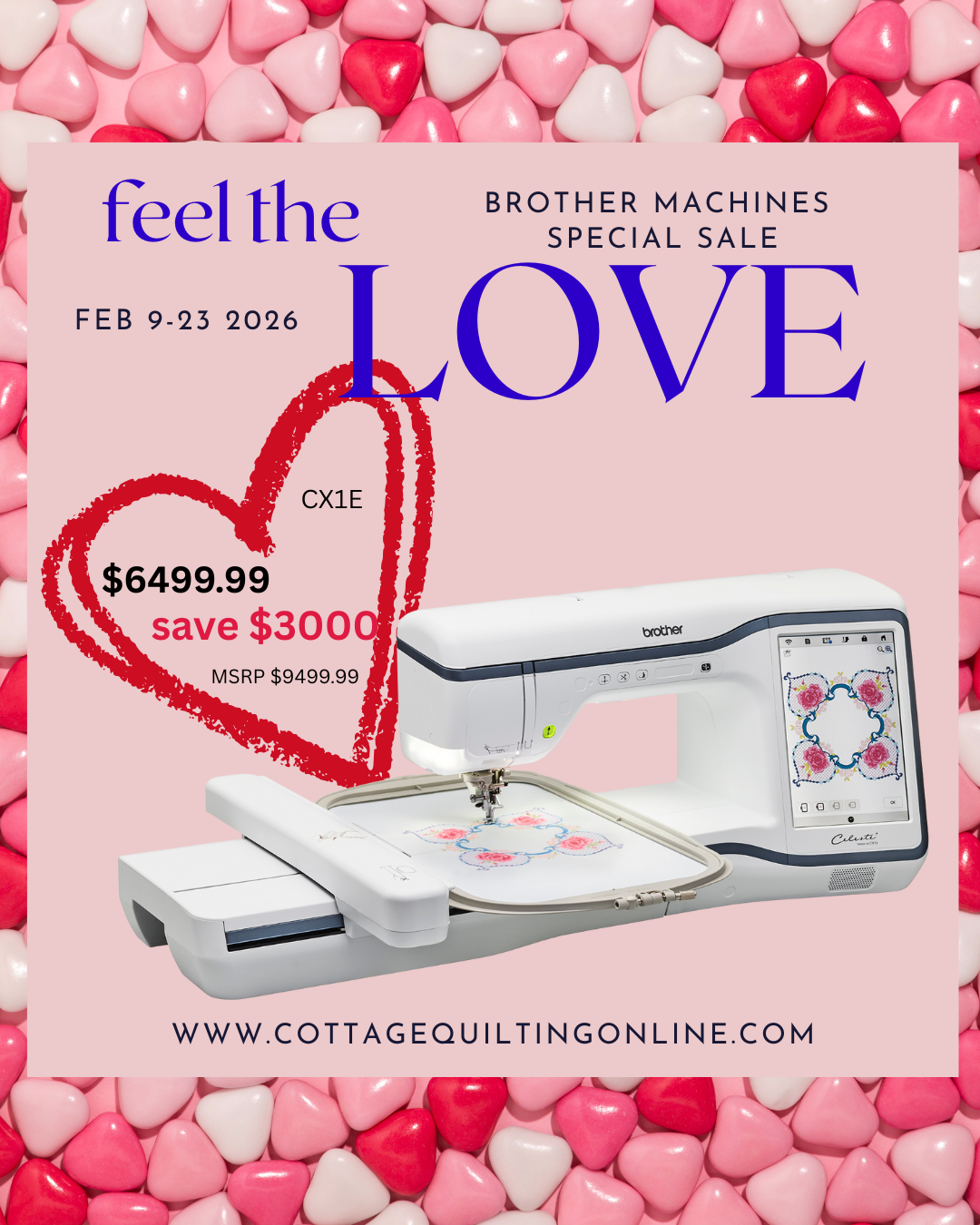 Brother Celeste CX1e Computerized Embroidery Machine