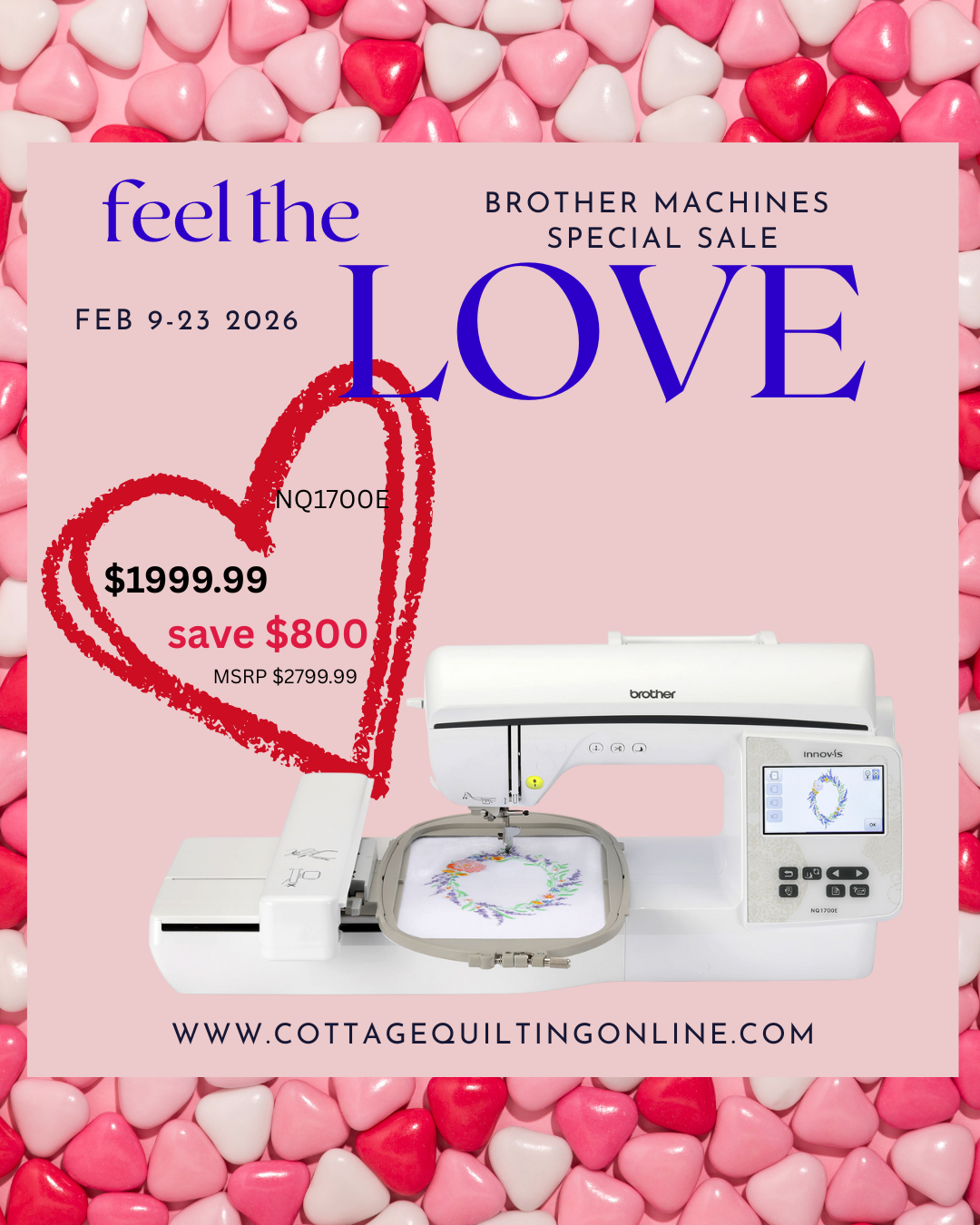 Brother - NQ1700E - The Fashion Creator 2- Embroidery Machine