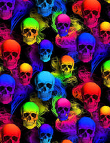 Rainbow Skull Smoke by Timeless Treasures