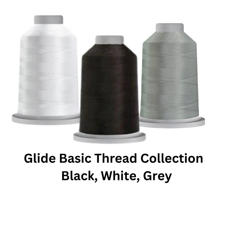 Glide Basic Thread Collection - Black, White, Grey