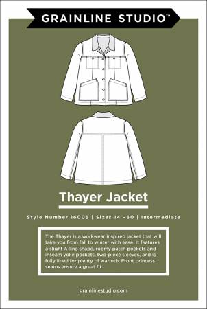 Grainline Studios - Thayer Jacket Sizes 14-30