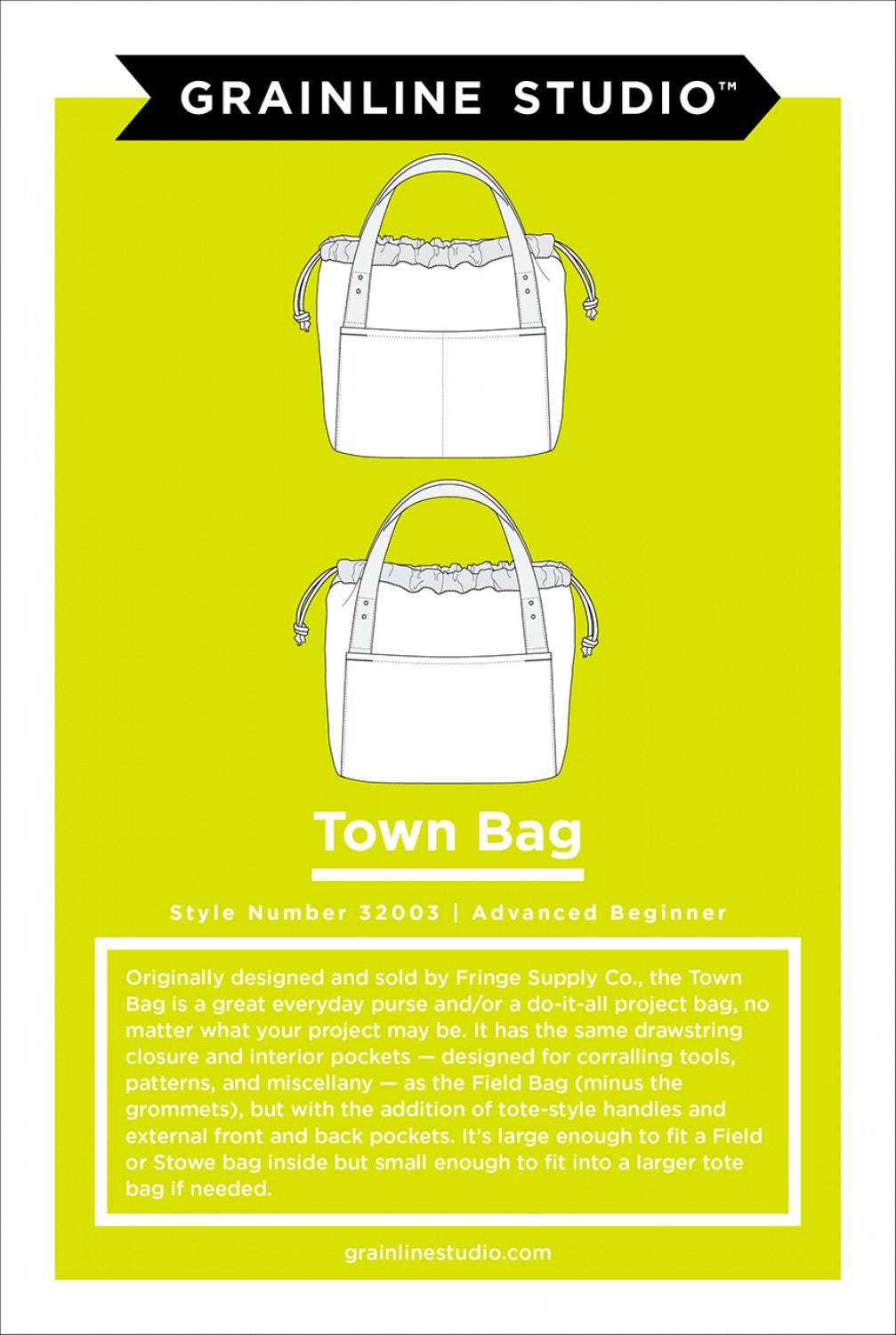 Town Bag by Grainline Studio