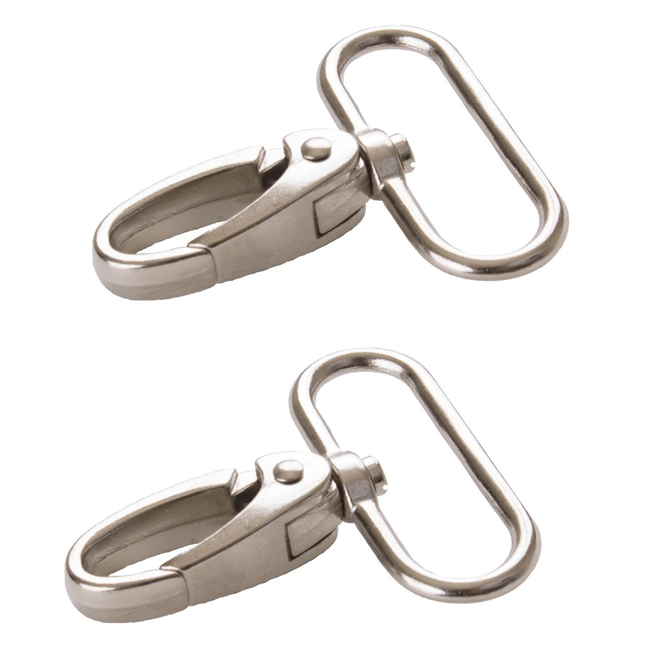 By Annie 1 1/2" Nickel Swivel Hook Pair