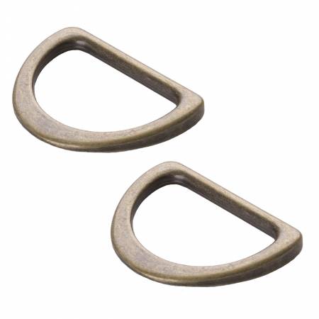 1" (25mm) Metal D-Ring (pair)
