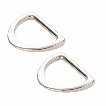 1" (25mm) Metal D-Ring (pair)